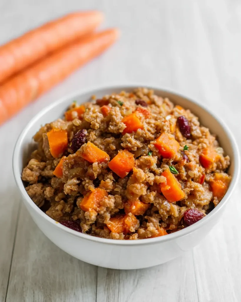 Slow Cooker Turkey & Sweet Potato Dog Meal